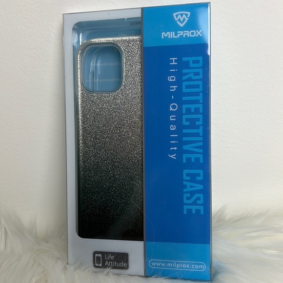 NWT iPhone 11 Bling Glitter Protective Case 6.1” Black Gradient - Picture 7 of 8